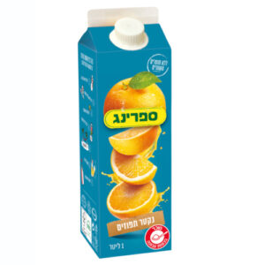 ספרינג תפוזים קרטון 1 ליטר